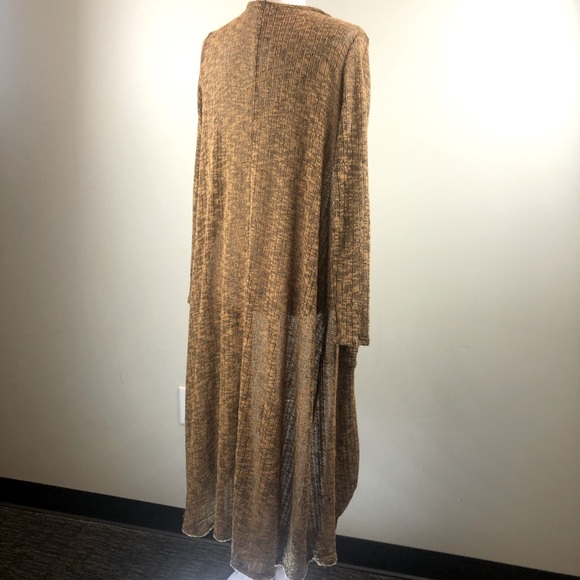 Lularoe Long Sleeve Duster Cardigan Brown M - Picture 2 of 9